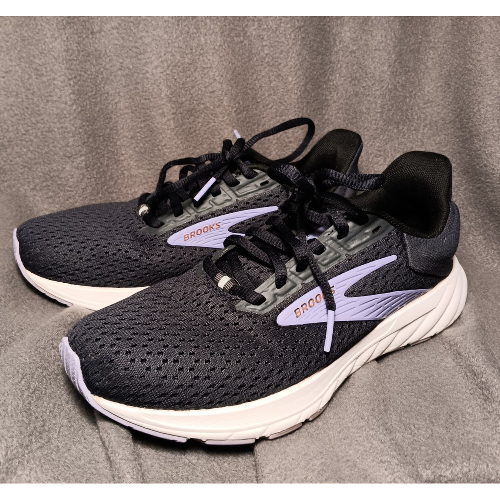 Brooks Anthem 6 Women’s 6.5 Black Lavender Running Shoes Athletic Sneakers